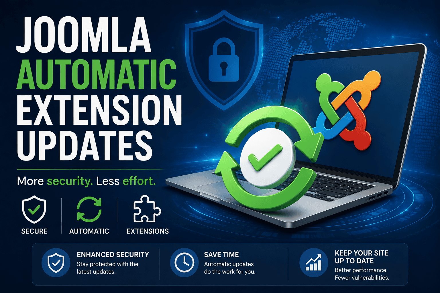 Set up Joomla automatic extension updates securely with HTProtect