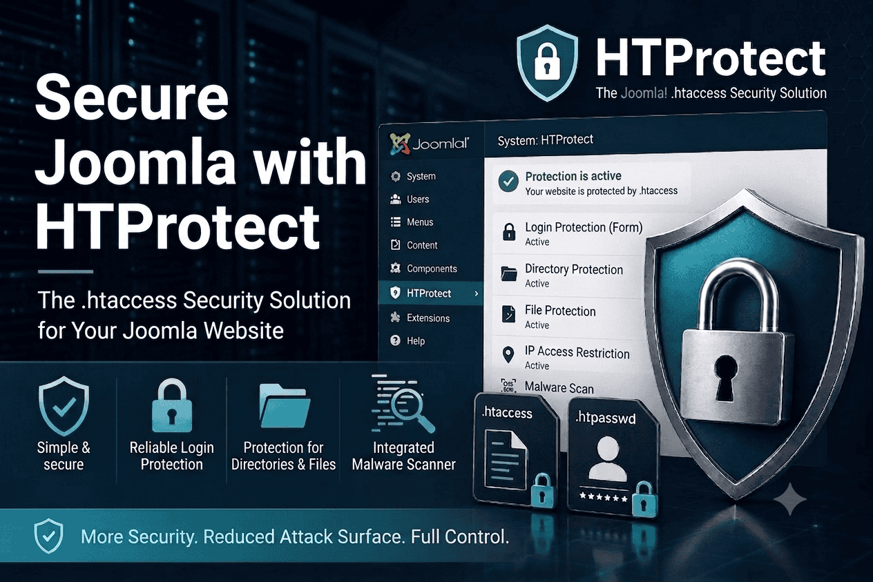 Secure Joomla .htaccess with HTProtect Server Shield