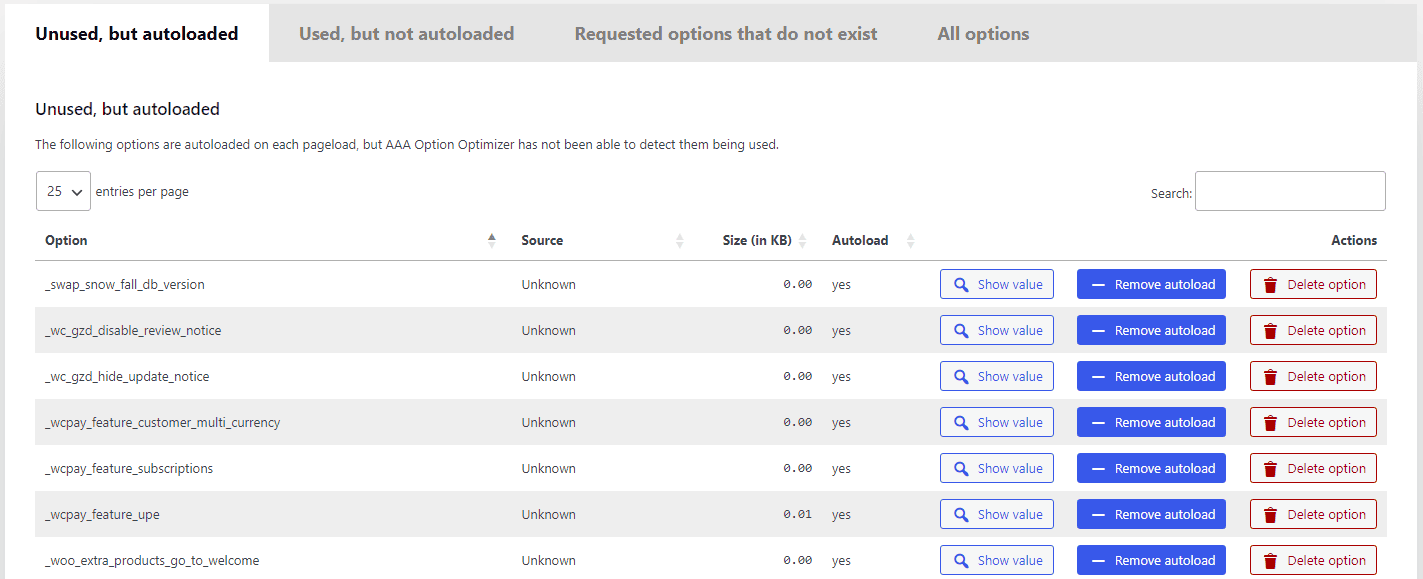 aaa option optimizer results