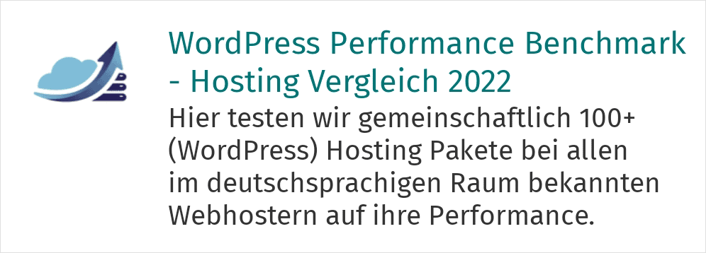 wordpress performance hosting vergleich
